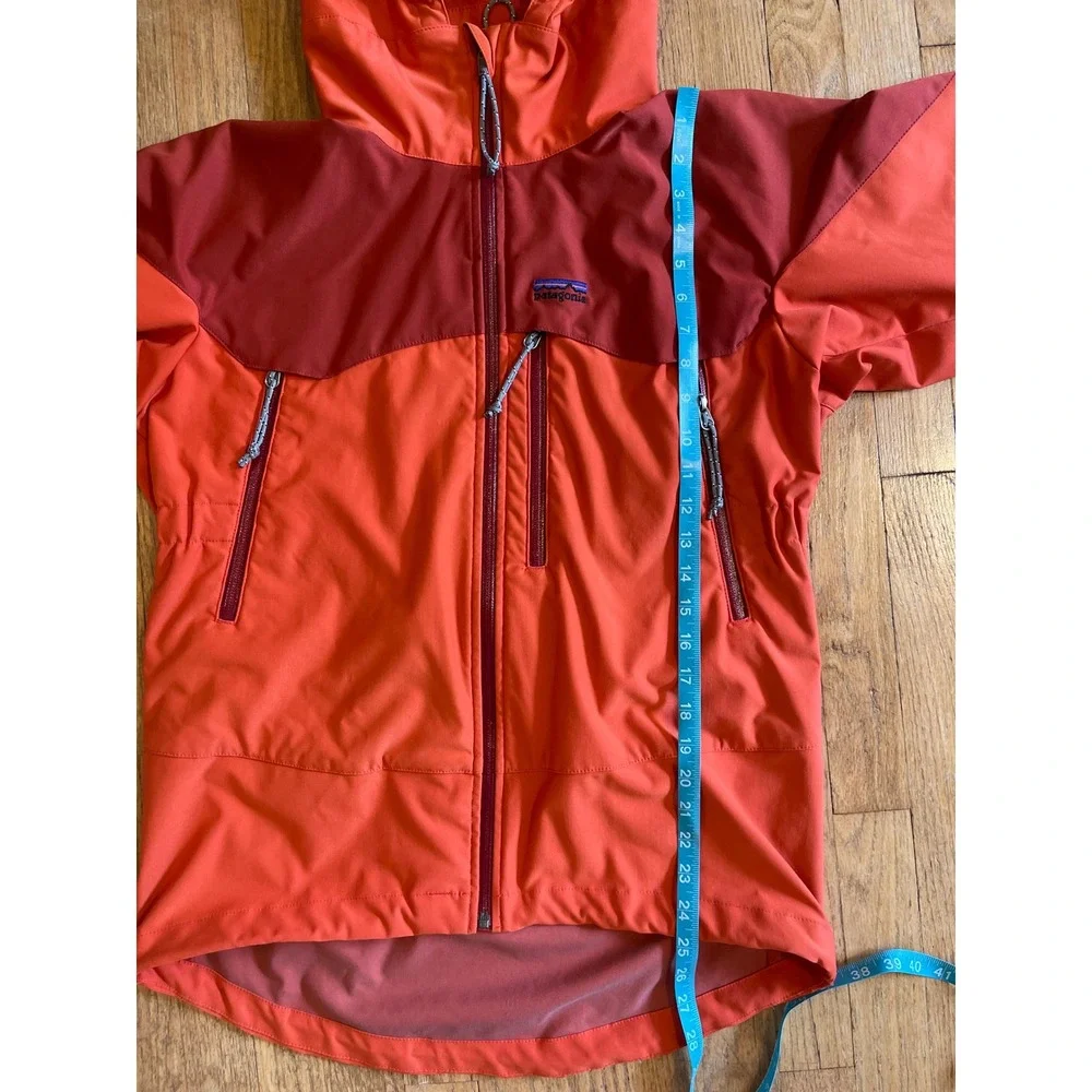 Patagonia Dimension R VTG Orange Red Softshell Jacket Mens S Womens M Full Zip